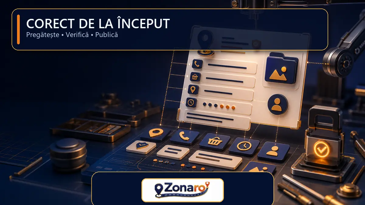 Profil de firmă online construit atent din date verificate înainte de publicare