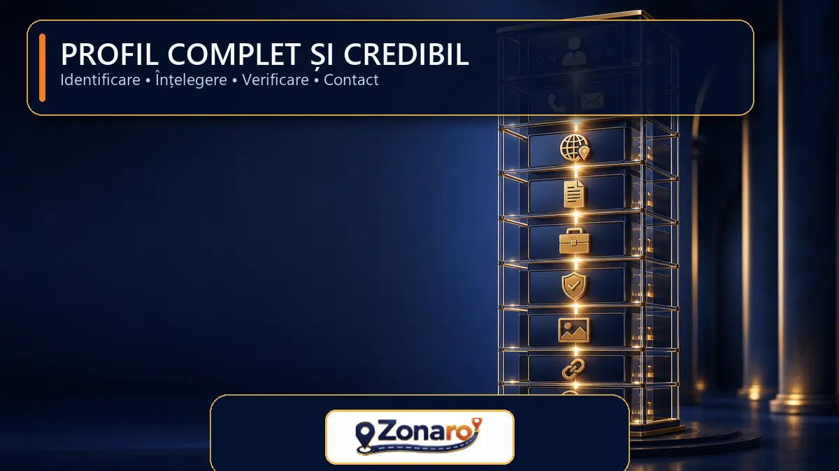 Anatomia unui profil de firmă complet și credibil, organizat pe secțiuni utile