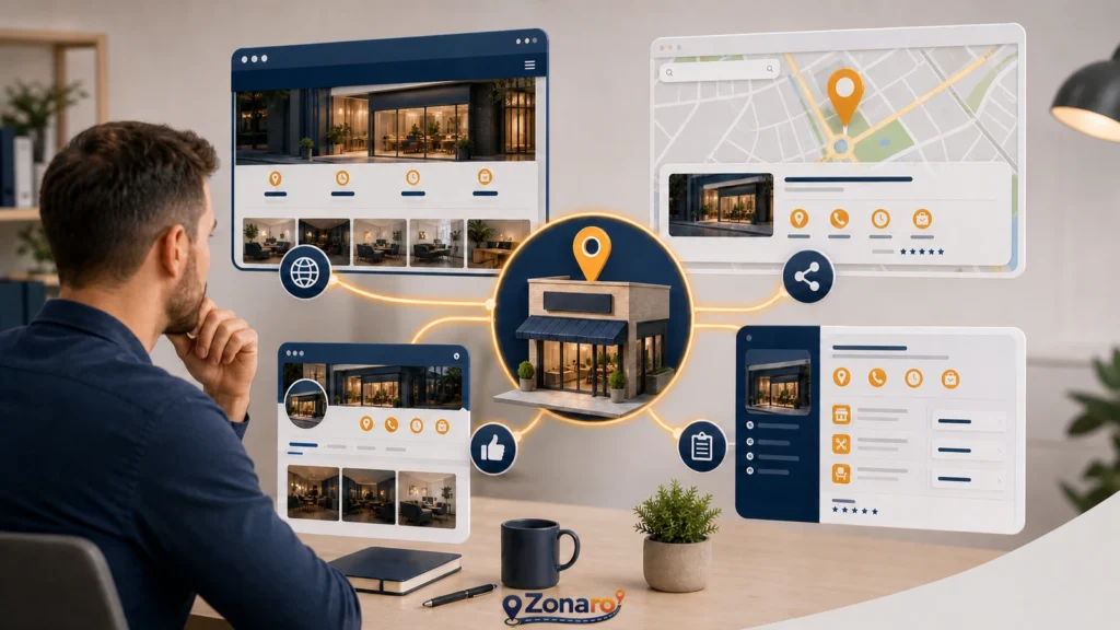Profil de firmă și prezență online coerentă: website, Google Business Profile și catalog online de firme